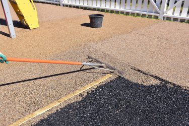 Rubber Flooring Cast-in-Place