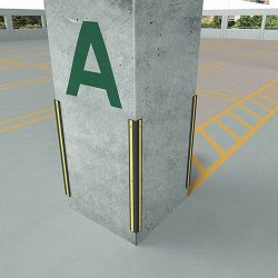 Wall and Corner Protection System in Parking